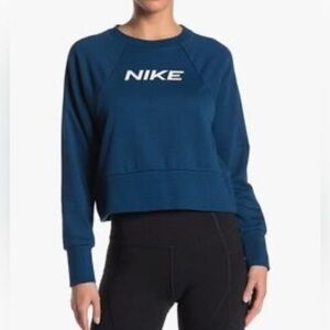 Nike Women's Navy Blue Crewneck Sweatshirt